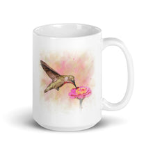 Load image into Gallery viewer, 15oz hummingbird coffee mug.
