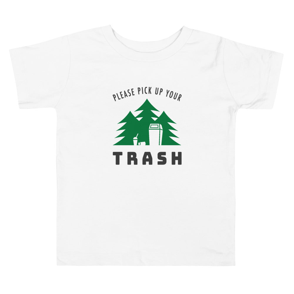 Toddler Short Sleeve Tee | Please Pick Up Your Trash