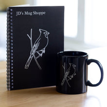 Load image into Gallery viewer, JD&#39;s Mug Shoppe&#39;s cardinal notebook
