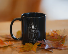 Load image into Gallery viewer, Pirate Ship Coffee Mug | Black
