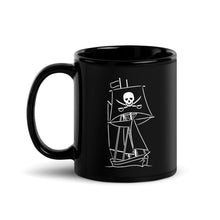 Load image into Gallery viewer, 11 oz coffee mug with a pirate ship design
