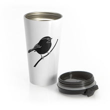 Load image into Gallery viewer, Stainless Steel Travel Mug | Friendly Chickadee
