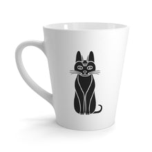 Load image into Gallery viewer, Clever Black Cat Latte Mug
