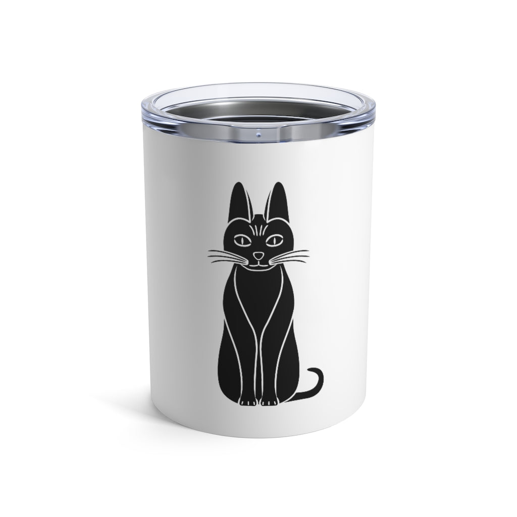 Tumbler (10 oz) | Clever Black Cat