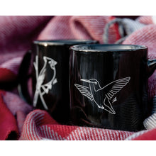 Load image into Gallery viewer, JD&#39;s Mug Shoppe&#39;s hummingbird coffee mug
