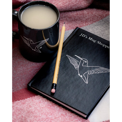 JD's Mug Shoppe's hardcover hummingbird notebook