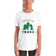 Load image into Gallery viewer, Pick Up Your Trash youth t-shirt
