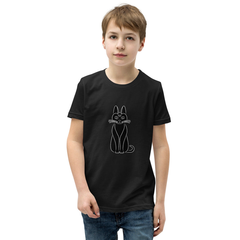 Youth Short Sleeve T-Shirt | Cat Design