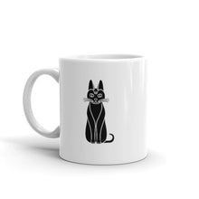 Load image into Gallery viewer, JD&#39;s Mug Shoppe&#39;s Clever Black Cat coffee mug
