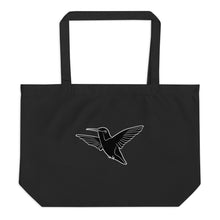 Load image into Gallery viewer, Large Organic Tote Bag | Hummingbird

