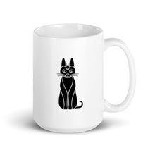 Load image into Gallery viewer, cartoon cat coffee mug by JD&#39;s Mug Shoppe
