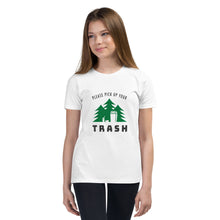 Load image into Gallery viewer, Youth Short Sleeve T-Shirt | Please Pick Up Your Trash
