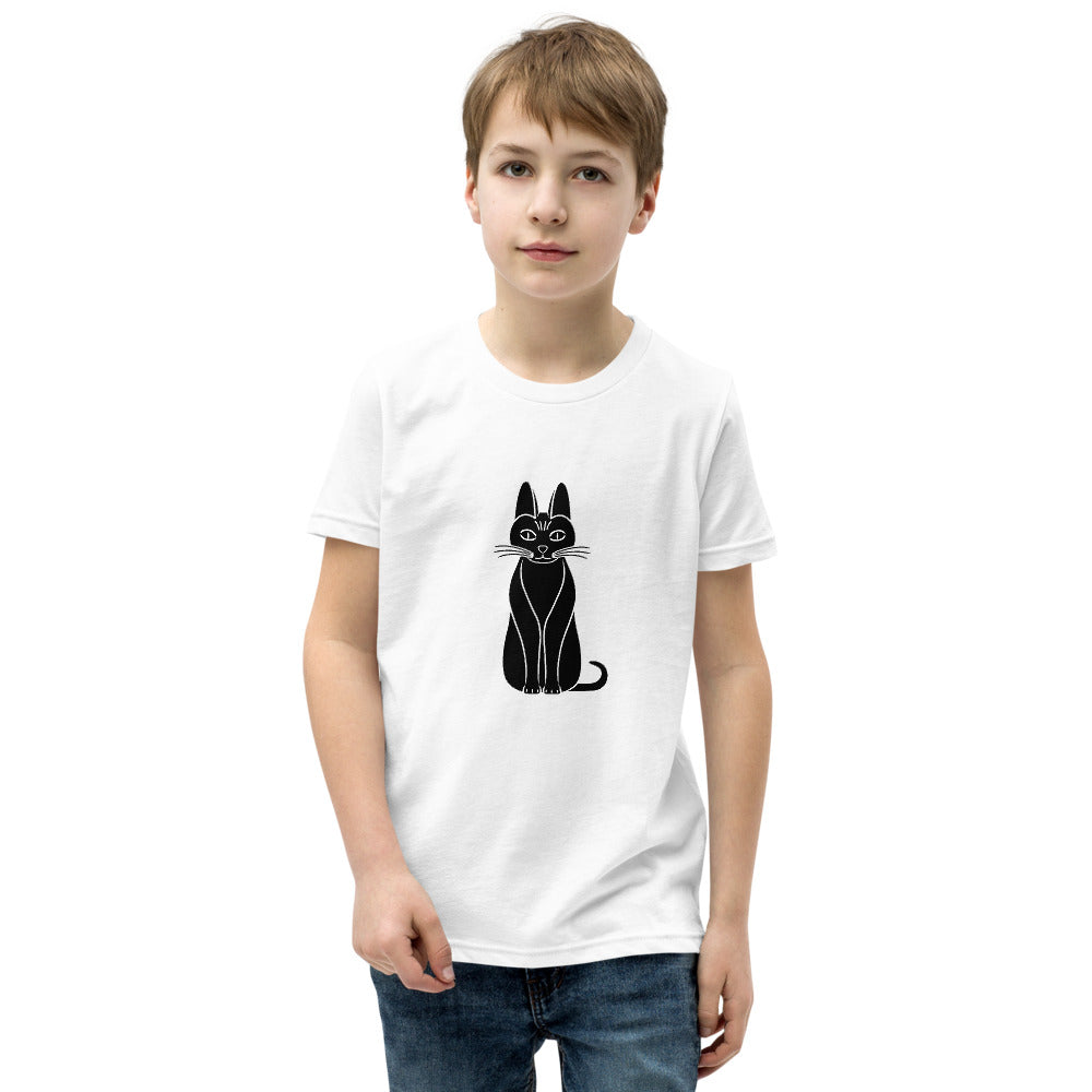 Youth Short Sleeve T-Shirt | Cat Design