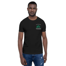 Load image into Gallery viewer, Short-Sleeve Unisex T-Shirt | Please Pick Up Your Trash (Embroidered)

