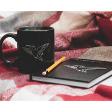 Load image into Gallery viewer, Morning coffee with hummingbird coffee mug
