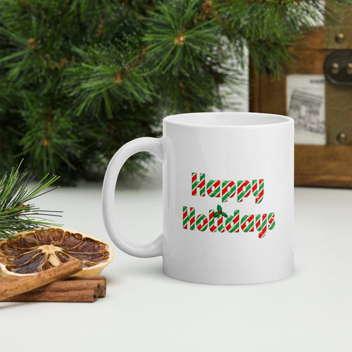 Happy Holidays coffee mug by JD's Mug Shoppe