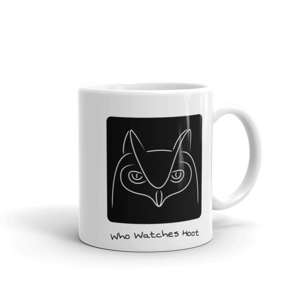 Who Watches Hoot Coffee Mug