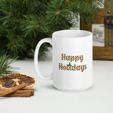 Load image into Gallery viewer, 15oz Happy Holidays Coffee mug by JD&#39;s Mug Shoppe
