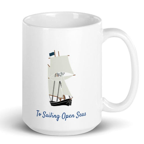 sailing coffee mug