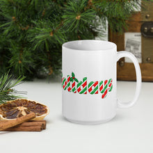 Load image into Gallery viewer, Candy Cane inspired Christmas Coffee Mug
